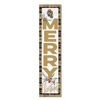 Oakland Golden Grizzlies 12'' x 48'' Outdoor Merry Christmas Leaner