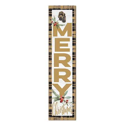 Oakland Golden Grizzlies 12'' x 48'' Outdoor Merry Christmas Leaner