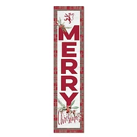 Phillips Exeter Academy Big Red 12'' x 48'' Outdoor Merry Christmas Leaner