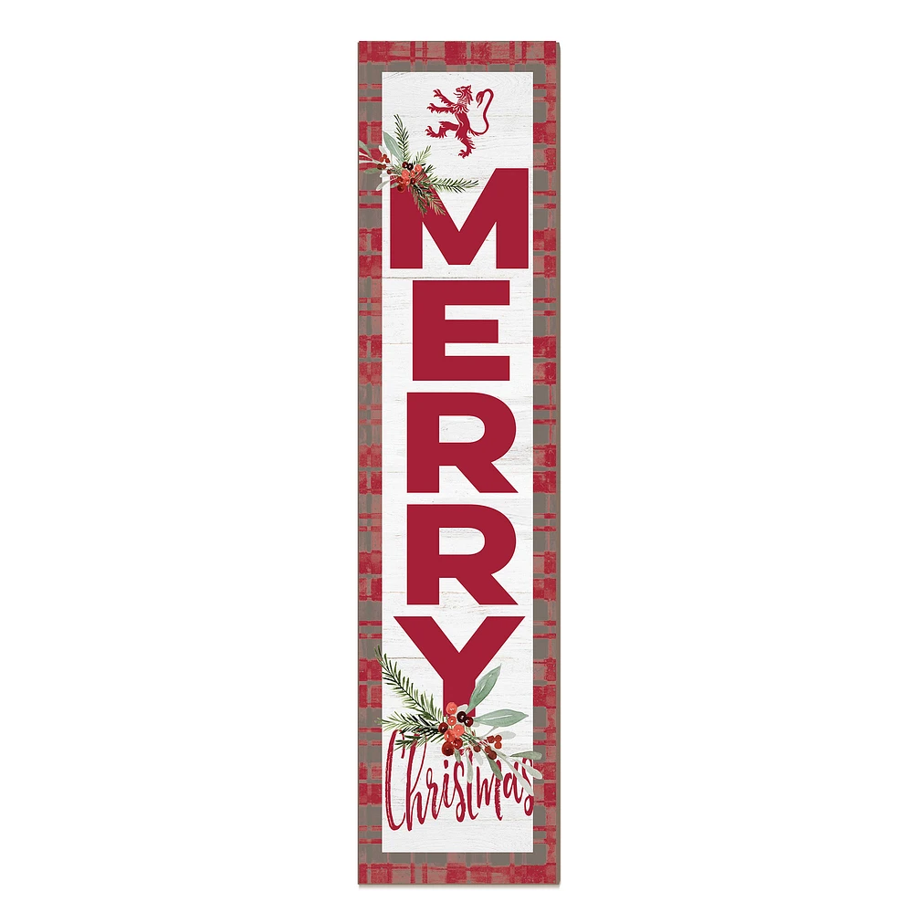 Phillips Exeter Academy Big Red 12'' x 48'' Outdoor Merry Christmas Leaner