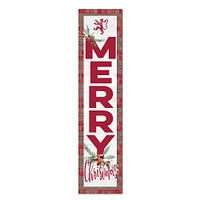 Phillips Exeter Academy Big Red 12'' x 48'' Outdoor Merry Christmas Leaner