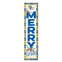 Southeastern Oklahoma State Savage Storm 12'' x 48'' Outdoor Merry Christmas Leaner