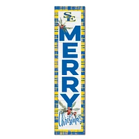 Southeastern Oklahoma State Savage Storm 12'' x 48'' Outdoor Merry Christmas Leaner