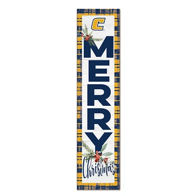 Tennessee Chattanooga Mocs 12'' x 48'' Outdoor Merry Christmas Leaner