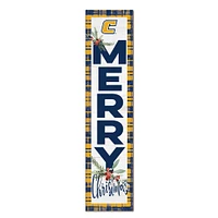 Tennessee Chattanooga Mocs 12'' x 48'' Outdoor Merry Christmas Leaner