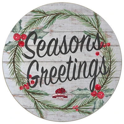 Bridgewater State Bears 20'' x 20'' Season's Greetings Circle