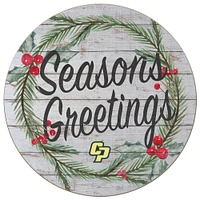 Cal Poly Mustangs 20'' x 20'' Season's Greetings Circle