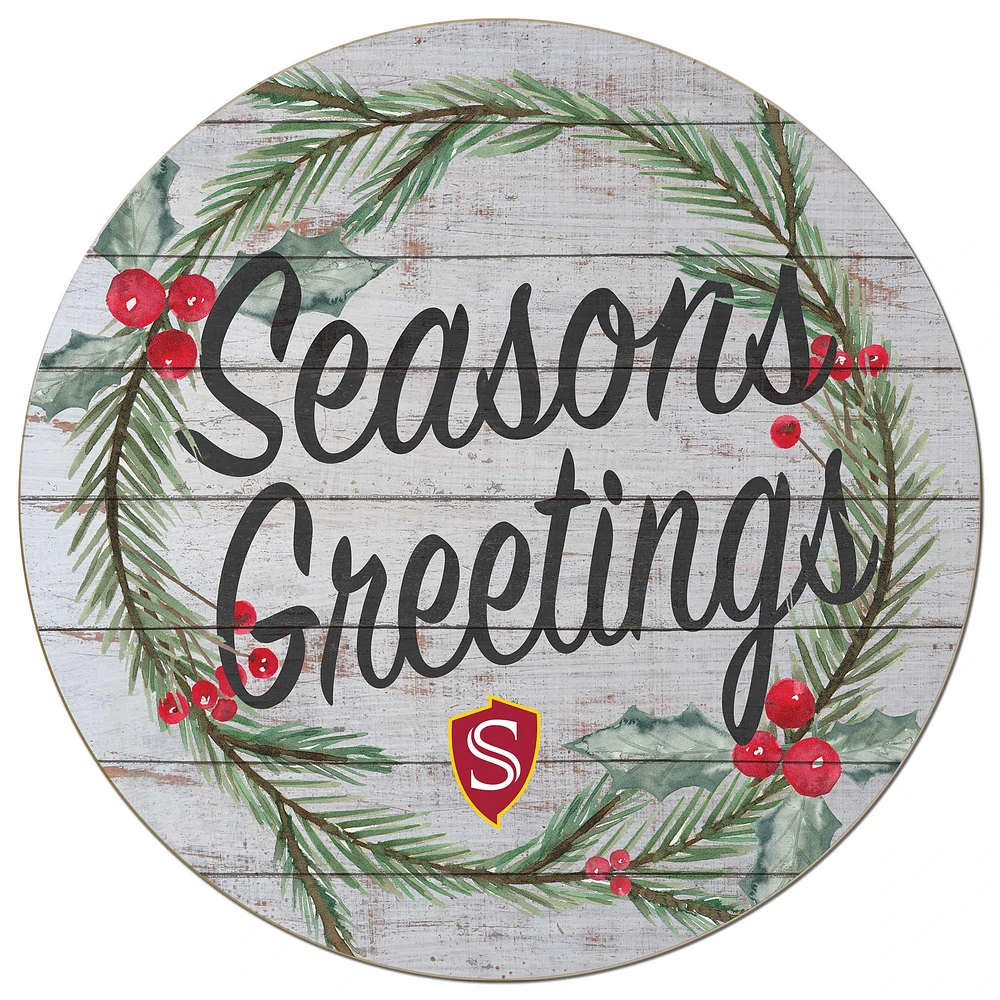 Cal State Stanislaus Warriors 20'' x 20'' Season's Greetings Circle
