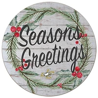 Juniata Eagles 20'' x 20'' Season's Greetings Circle