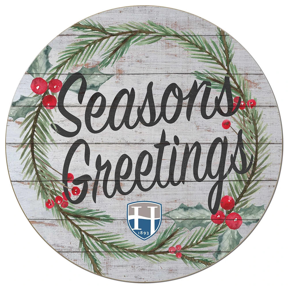 Hood College Blazers 20'' x 20'' Season's Greetings Circle