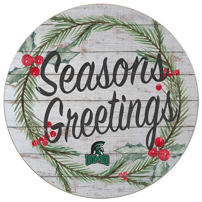 Mount Olive Trojans 20'' x 20'' Season's Greetings Circle