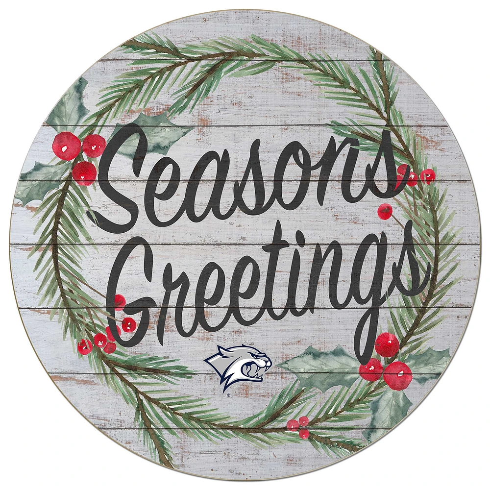 New Hampshire Wildcats 20'' x 20'' Season's Greetings Circle