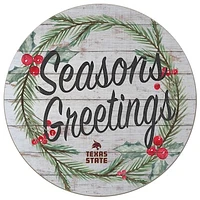 Texas State Bobcats 20'' x 20'' Season's Greetings Circle