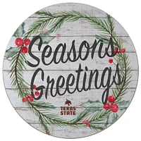 Texas State Bobcats 20'' x 20'' Season's Greetings Circle