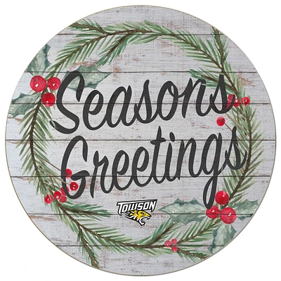 Towson Tigers 20'' x 20'' Season's Greetings Circle