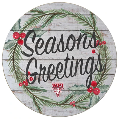 Worcester Polytechnic Institute Engineers 20'' x 20'' Season's Greetings Circle