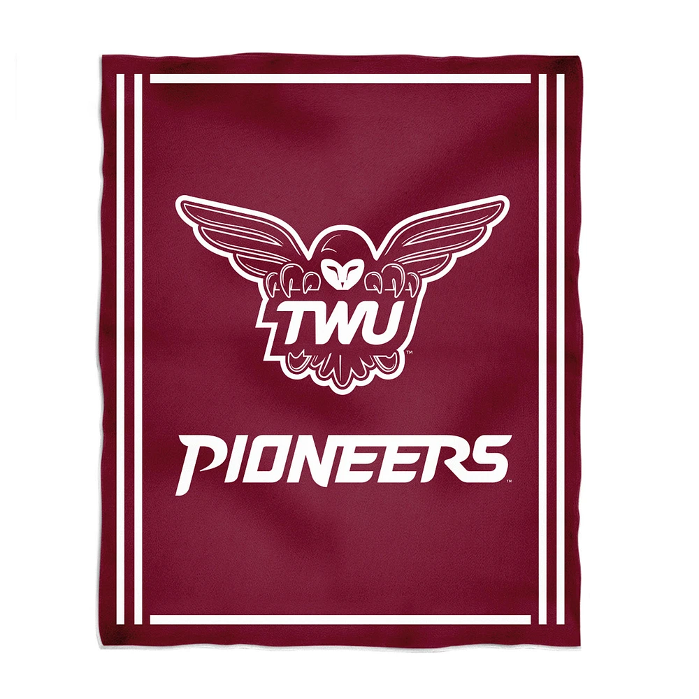 Vive La Fete Texas Woman's Pioneers 36'' x 48'' Big Mascot Blanket
