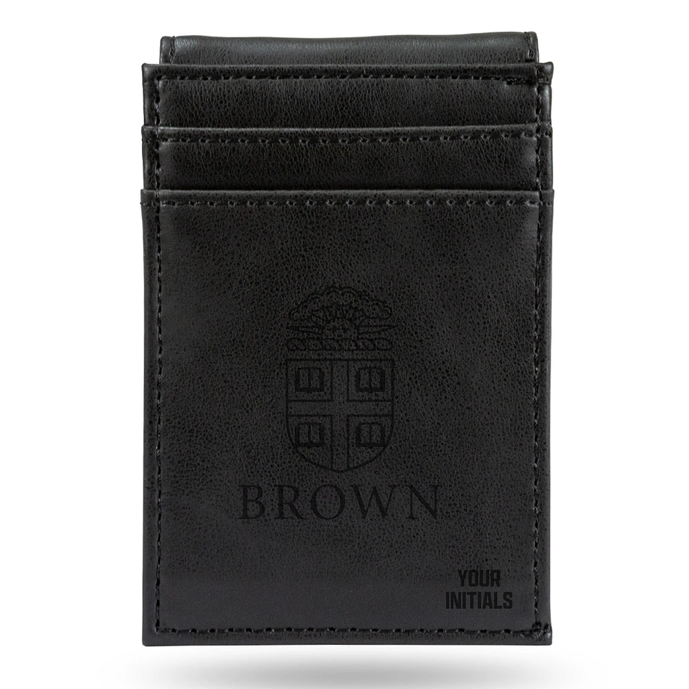 Black Brown Bears Personalized Front Pocket Wallet