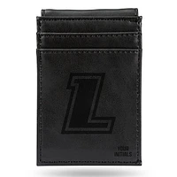 Black Loyola Greyhounds Personalized Front Pocket Wallet
