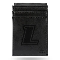 Black Loyola Greyhounds Personalized Front Pocket Wallet