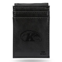 Black Kent State Golden Flashes Personalized Front Pocket Wallet