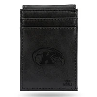 Black Kent State Golden Flashes Personalized Front Pocket Wallet