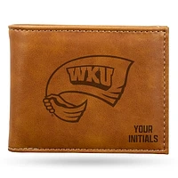 Brown Western Kentucky Hilltoppers Personalized Billfold Wallet