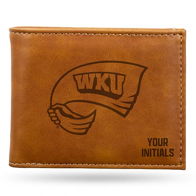 Brown Western Kentucky Hilltoppers Personalized Billfold Wallet