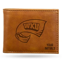 Brown Western Kentucky Hilltoppers Personalized Billfold Wallet