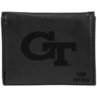 Black Georgia Tech Yellow Jackets Personalized Trifold Wallet