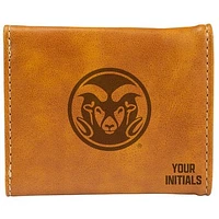 Brown Colorado State Rams Personalized Trifold Wallet