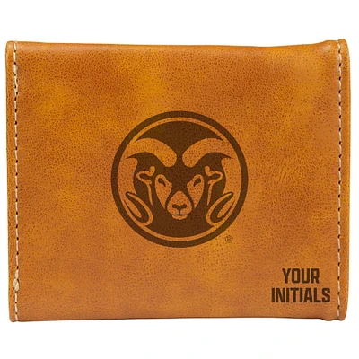 Brown Colorado State Rams Personalized Trifold Wallet