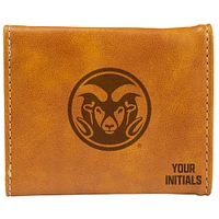 Brown Colorado State Rams Personalized Trifold Wallet