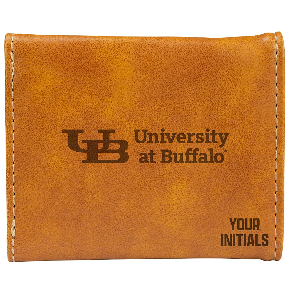 Brown Buffalo Bulls Personalized Trifold Wallet