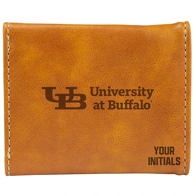 Brown Buffalo Bulls Personalized Trifold Wallet