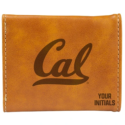 Brown Cal Bears Personalized Trifold Wallet