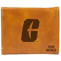 Brown Charlotte 49ers Personalized Trifold Wallet