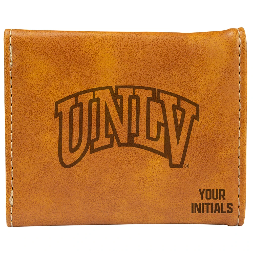 Brown UNLV Rebels Personalized Trifold Wallet