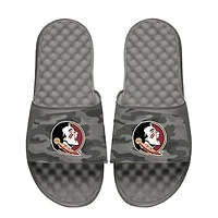 Men's ISlide  Gray Florida State Seminoles Camo Slide Sandals