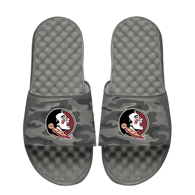 Men's ISlide  Gray Florida State Seminoles Camo Slide Sandals