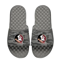 Men's ISlide  Gray Florida State Seminoles Camo Slide Sandals
