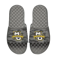 Men's ISlide  Gray Marquette Golden Eagles Camo Slide Sandals