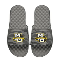 Men's ISlide  Gray Marquette Golden Eagles Camo Slide Sandals