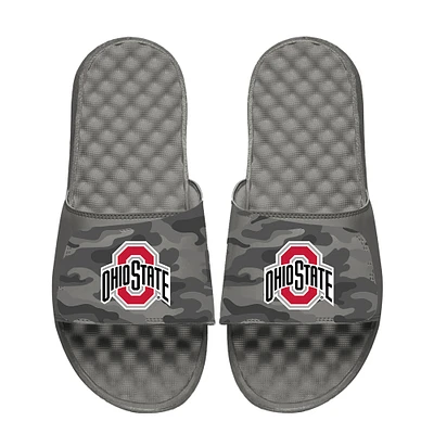 Men's ISlide  Gray Ohio State Buckeyes Camo Slide Sandals