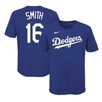 Youth Nike Will Smith Royal Los Angeles Dodgers Player Name & Number T-Shirt