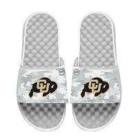 Men's ISlide White Colorado Buffaloes Camo Slide Sandals