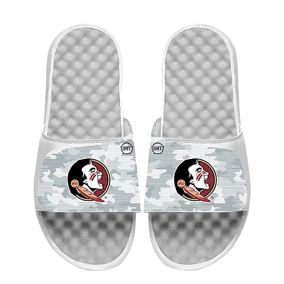 Men's ISlide White Florida State Seminoles Camo Slide Sandals