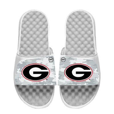 Men's ISlide White Georgia Bulldogs Camo Slide Sandals
