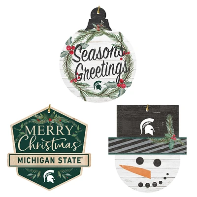 Michigan State Spartans Ornament Bundle