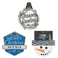 MTSU Blue Raiders Ornament Bundle